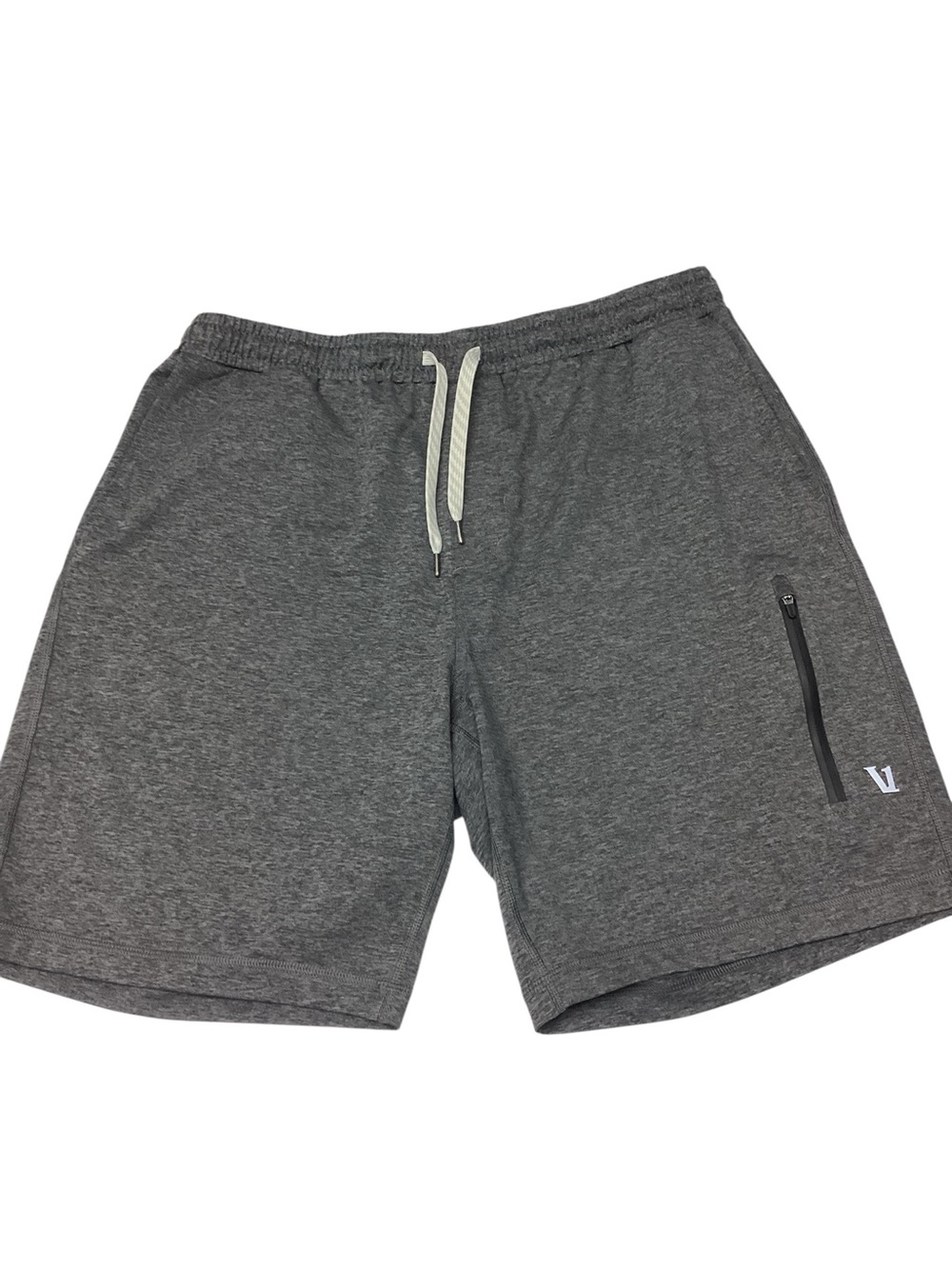 Vuori Sunday Men's performance Gray Athletic Drawstring Shorts size XL